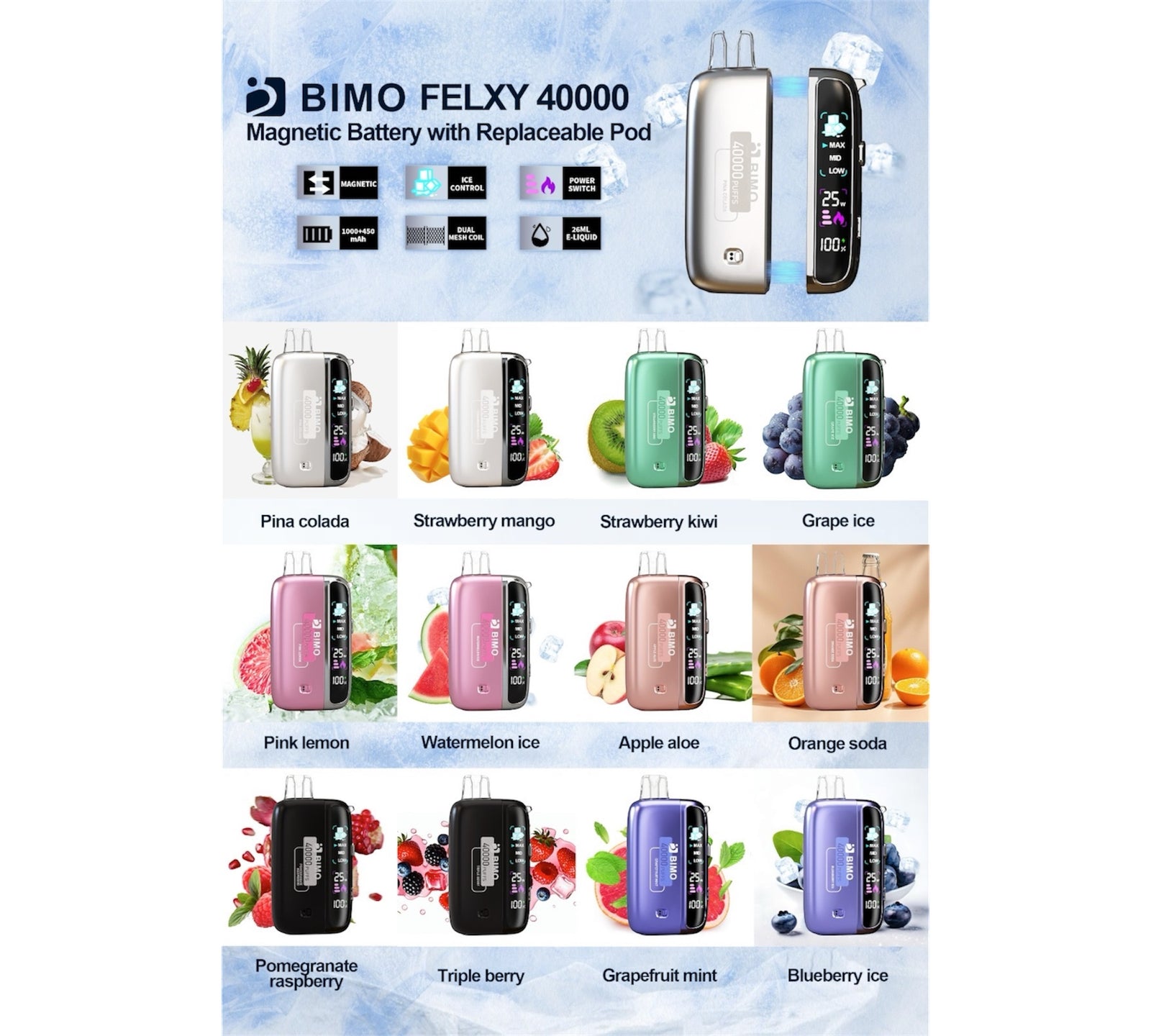 BIMO FELXY 40K PUFFS