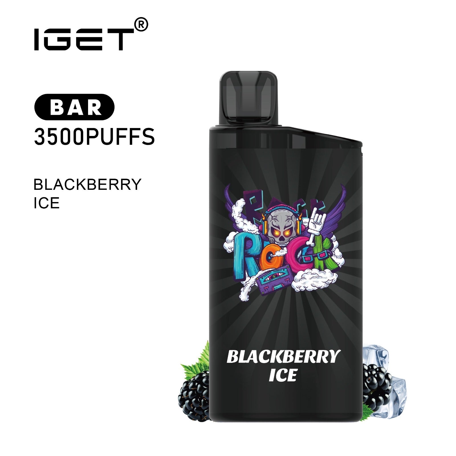 IGET BAR BLACKBERRY ICE 3500 PUFFS
