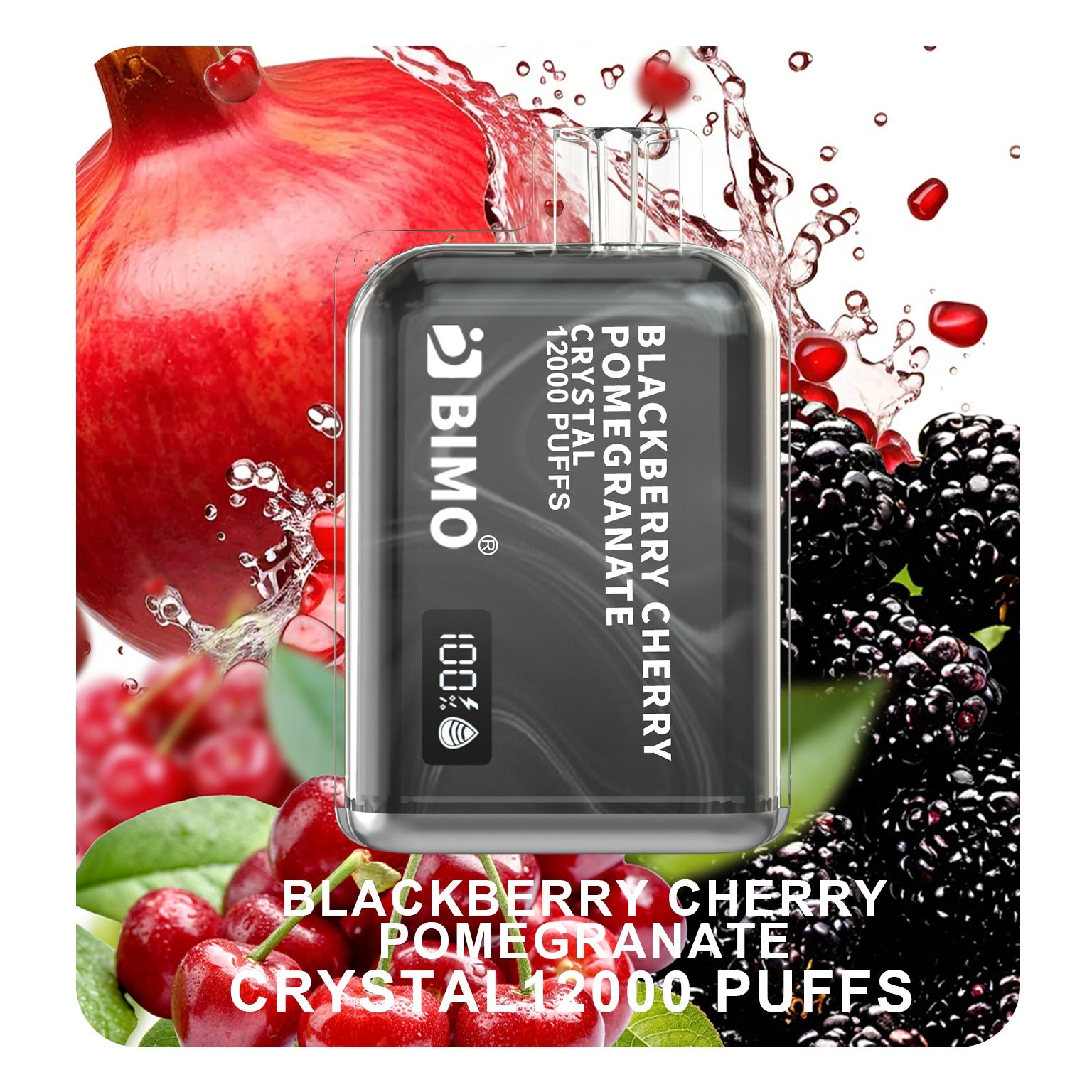 BIMO CRYSTAL BLACKBERRY CHERRY POMEGRANATE 12000 PUFFS