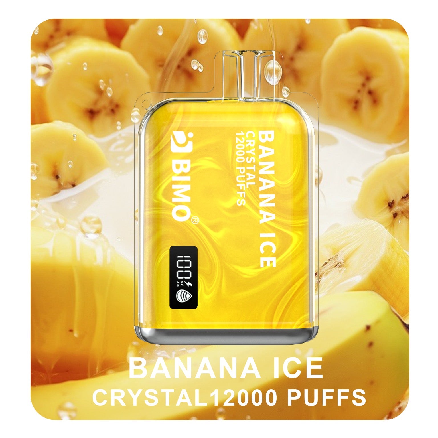 BIMO CRYSTAL BANANA ICE 12000 PUFFS