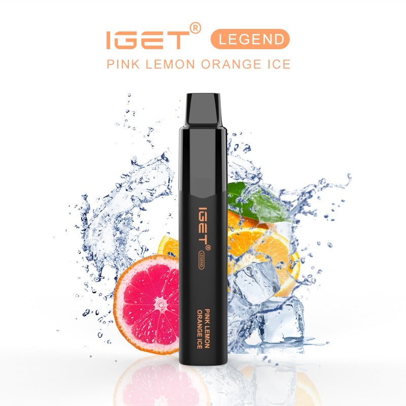 IGET LEGEND PINK LEMON ORANGE ICE 4000 PUFFS