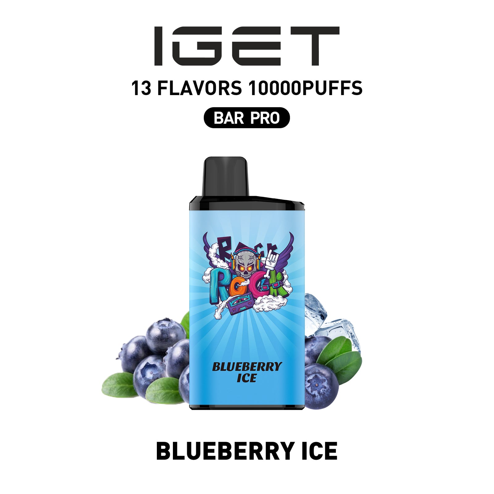 IGET BAR PRO BLUEBERRY ICE 10000 PUFFS