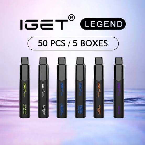 50 PCS OF IGET LEGEND 4000 PUFFS