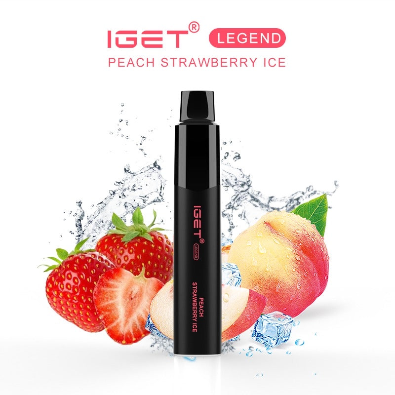 IGET LEGEND PEACH STRAWBERRY ICE 4000 PUFFS