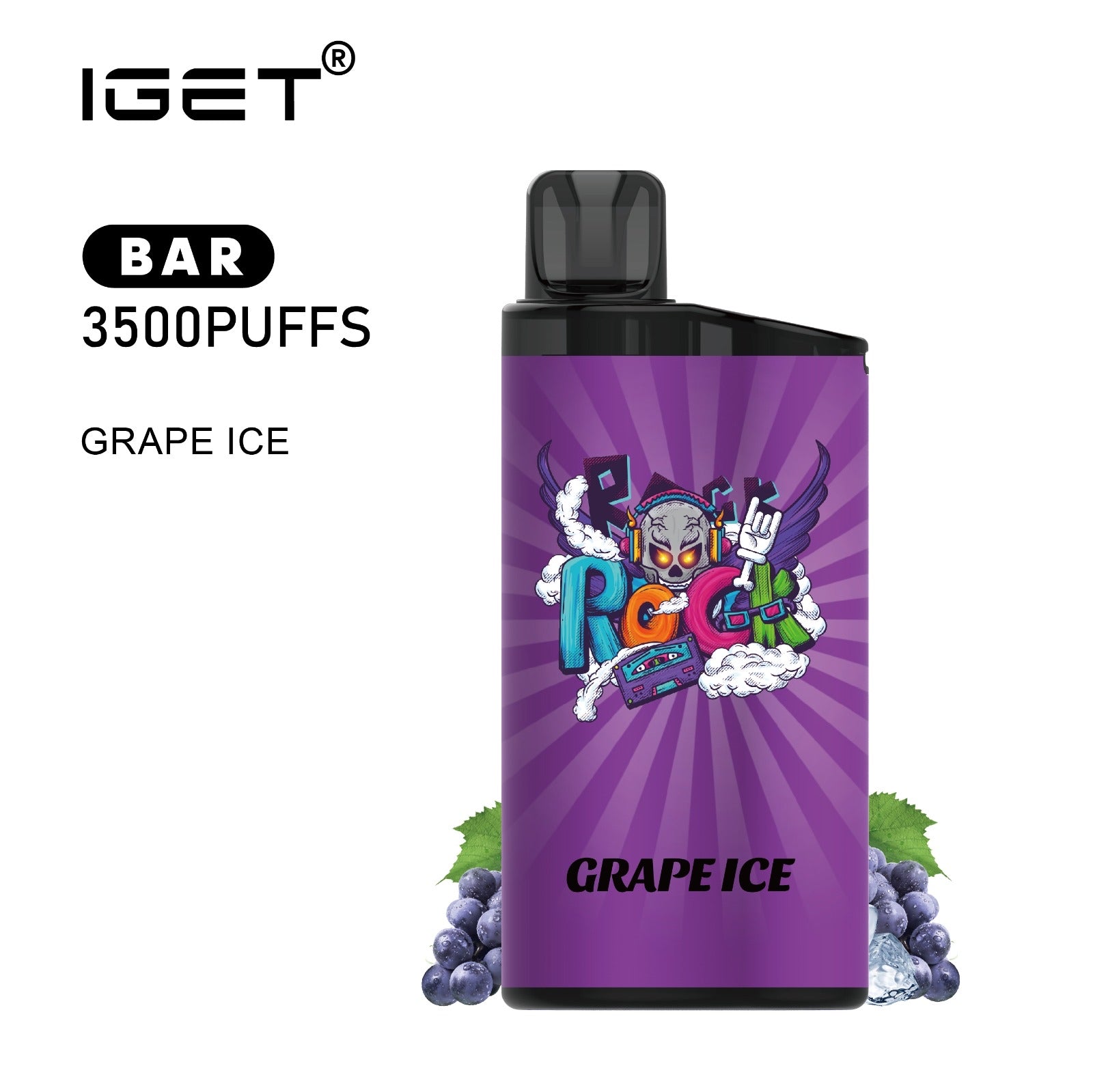 IGET BAR GRAPE ICE 3500 PUFFS