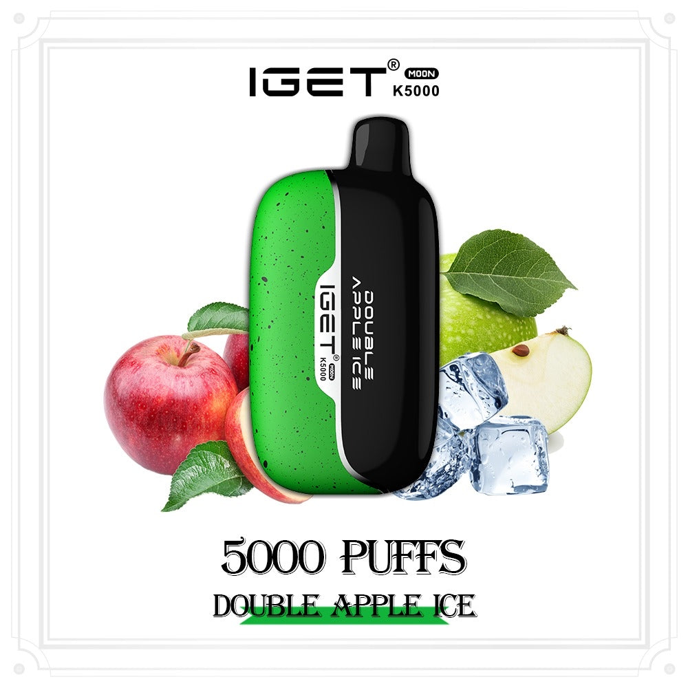IGET MOON DOUBLE APPLE ICE 5000 PUFFS