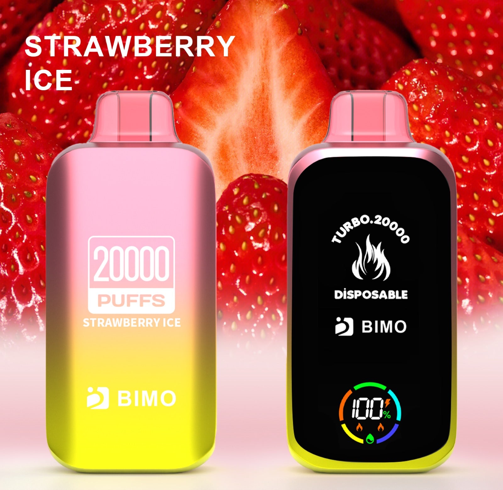 BIMO TURBO STRAWBERRY ICE 20K PUFFS