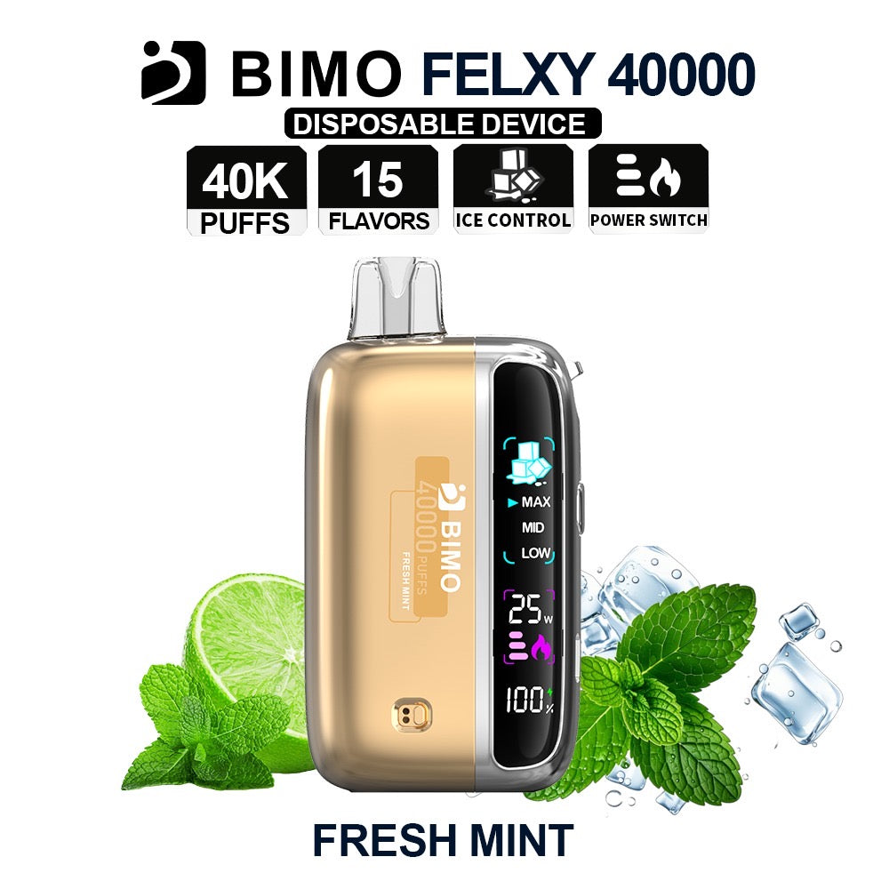 BIMO FELXY FRESH MINT 40K PUFFS