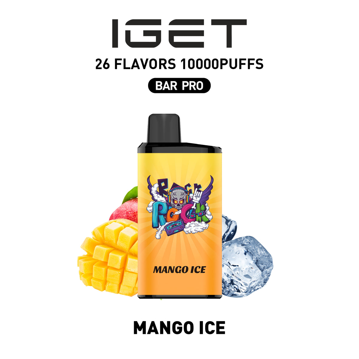 IGET BAR PRO MANGO ICE 10000 PUFFS