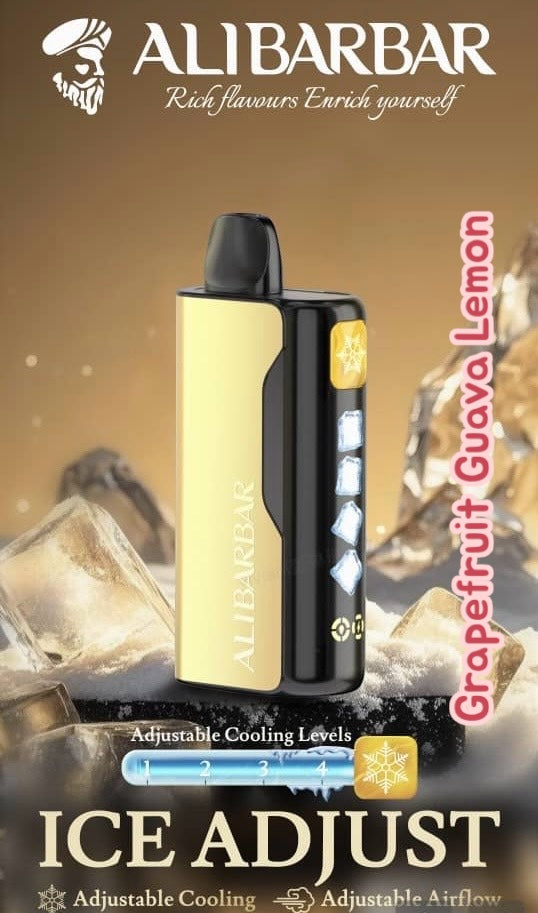 ALIBARBAR ICE ADJUST GRAPEFRUIT GUAVA LEMON 12K PUFFS