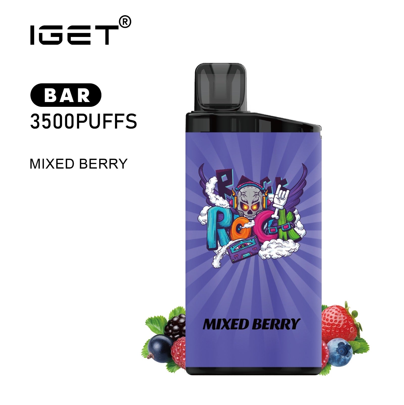 IGET BAR MIXED BERRY 3500 PUFFS