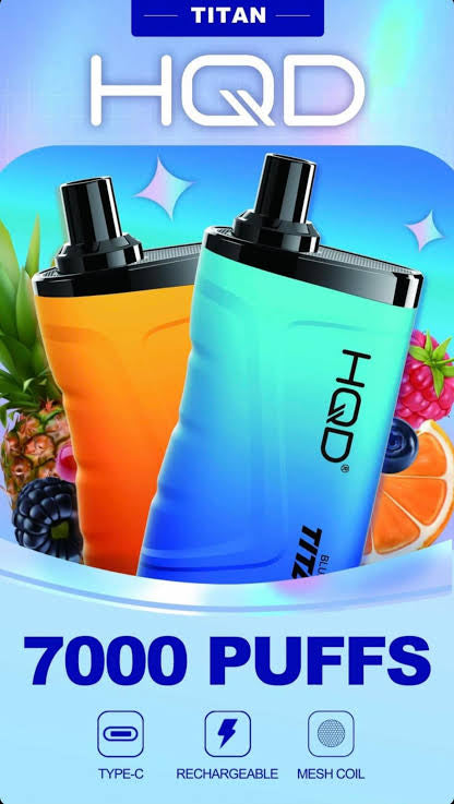 10PCS OF HQD TITAN 7000 PUFFS