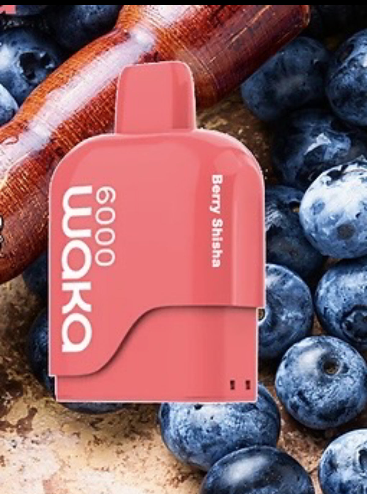 WAKA SOMATCH BERRY SHISHA  6000 PUFFS POD ONLE