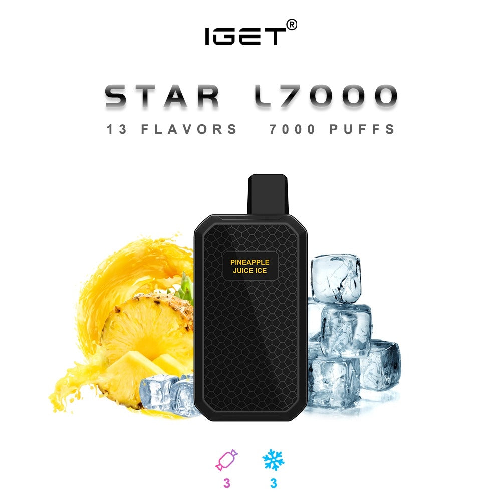 IGET STAR PINEAPPLE ICE 7000 PUFFS