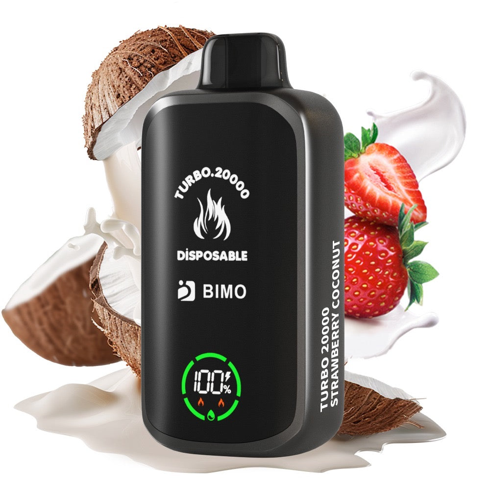 BIMO TURBO STRAWBERRY COCONUT 20K PUFFS