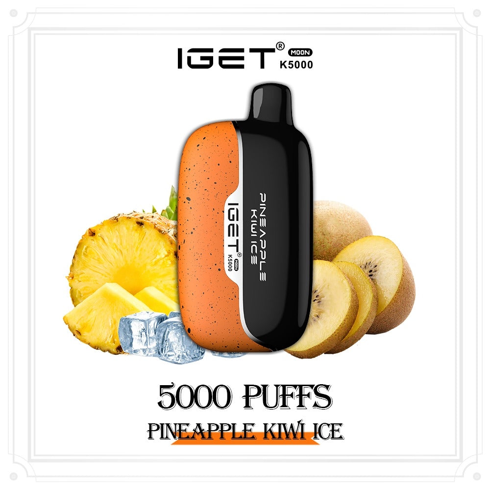 IGET MOON PINEAPPLE KIWI ICE 5000 PUFFS