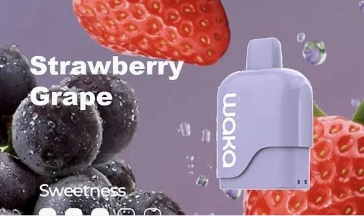 WAKA SOMATCH STRAWBERRY GRAPE 3000 PUFFS POD ONLY