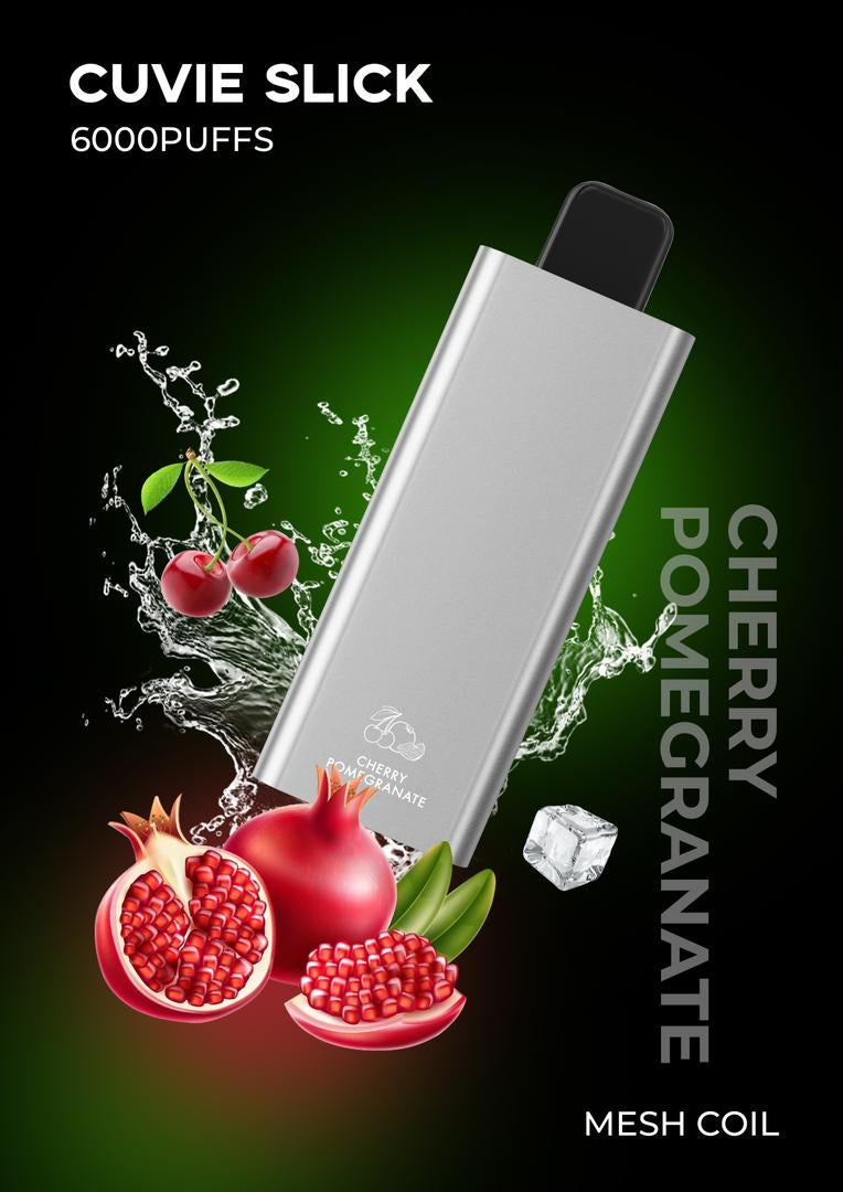 HQD CUVIE SLICK CHERRY POMEGRANATE 6000 PUFFS