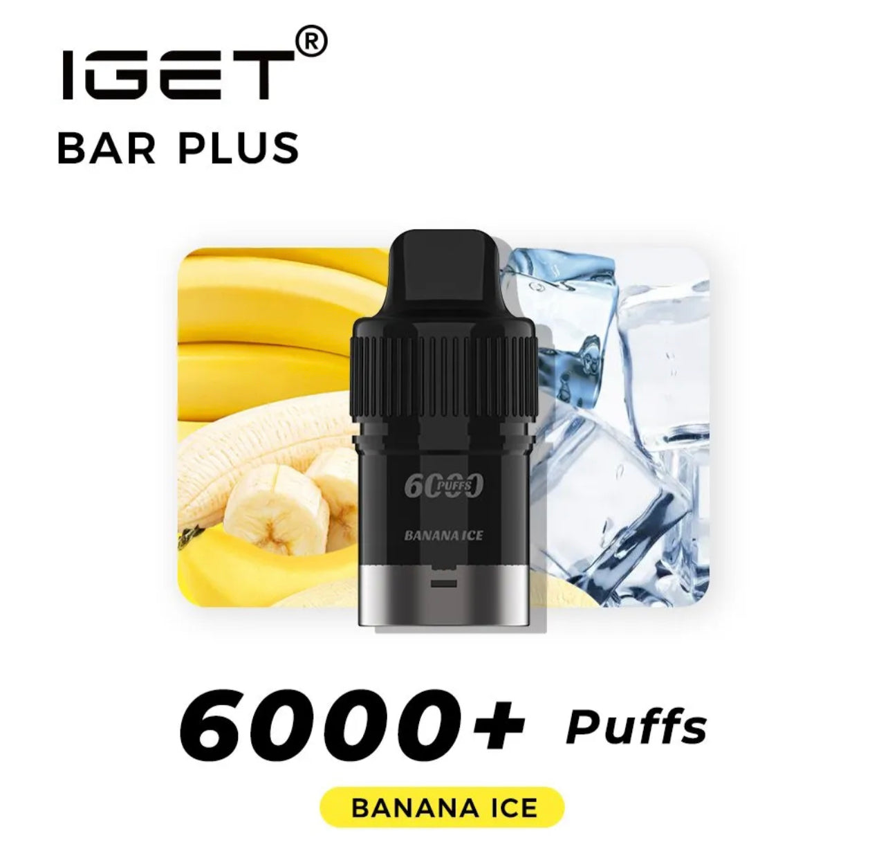 BANANA ICE POD ONLY 6000 PUFFS