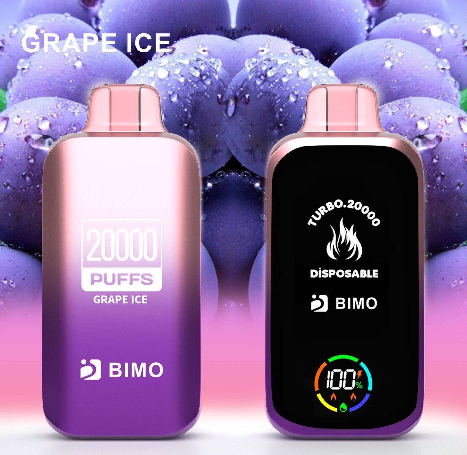 BIMO TURBO GRAPE ICE 20K PUFFS