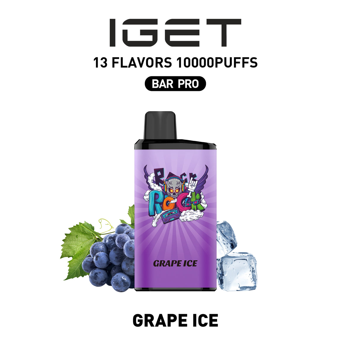 IGET BAR PRO GRAPE ICE 10000 PUFFS