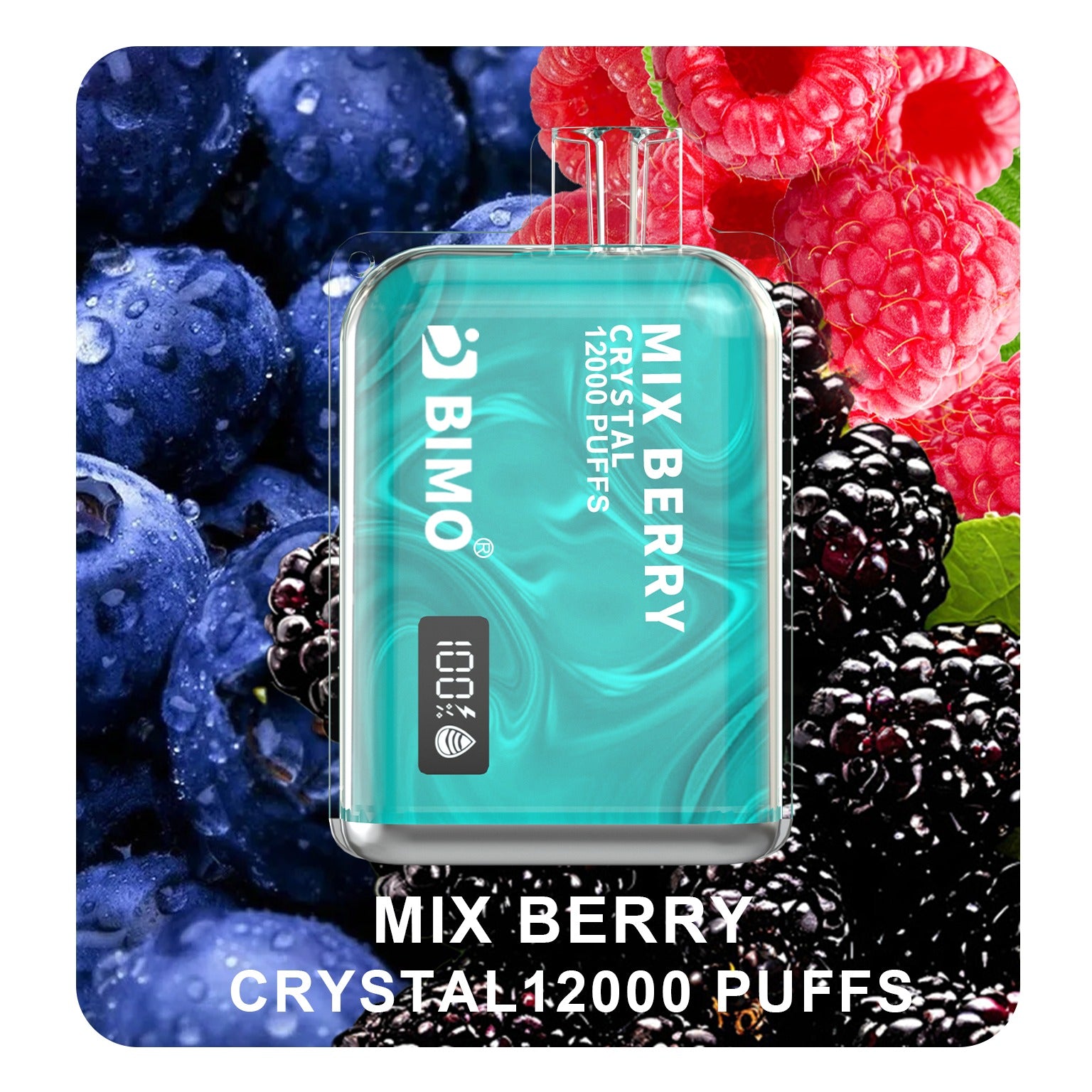 BIMO CRYSTAL MIX BERRY 12000 PUFFS