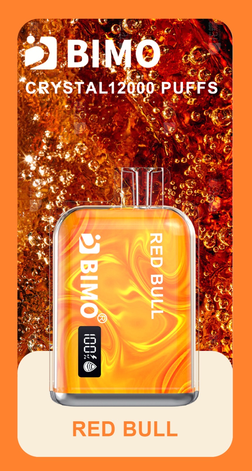 BIMO CRYSTAL RED BULL 12000 PUFFS