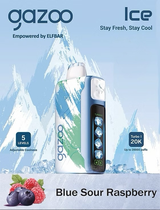 GAZOO BLUE SOUR RASPBERRY 20K PUFFS