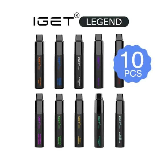 10PCS OF IGET LEGEND 4000 PUFFS