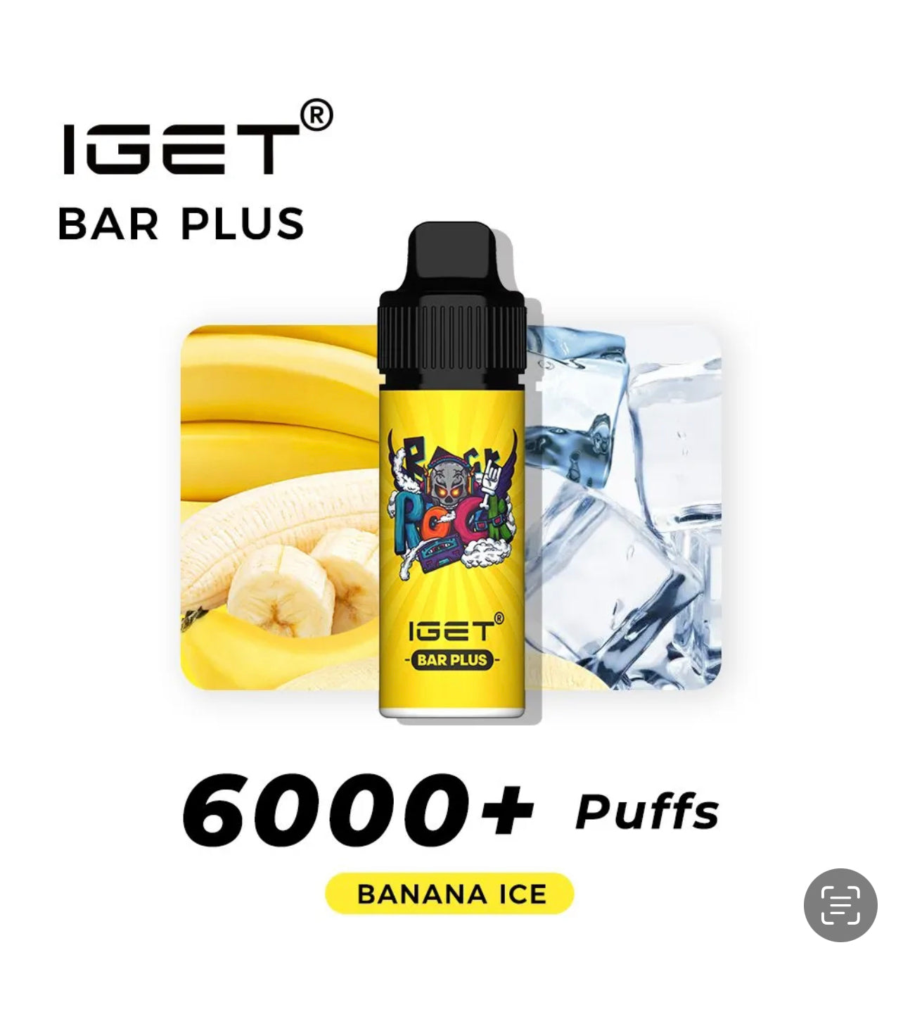 IGET BAR PLUS BANANA ICE 6000 PUFFS