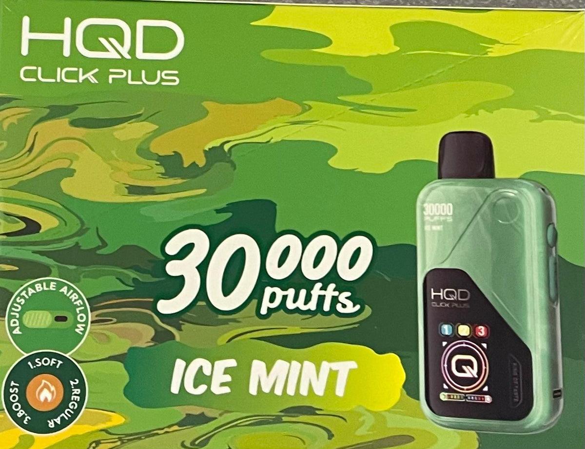HQD CLICK PLUS ICE MINT 30000 PUFFS