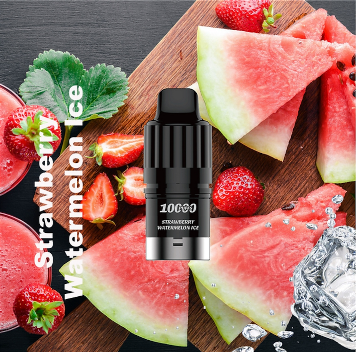 IGET BAR PLUS S3 POD ONLY STRAWBERRY WATERMELON ICE 10000 PUFFS