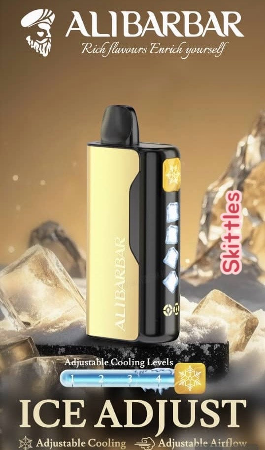 ALIBARBAR ICE ADJUST SKITTLES 12K PUFFS