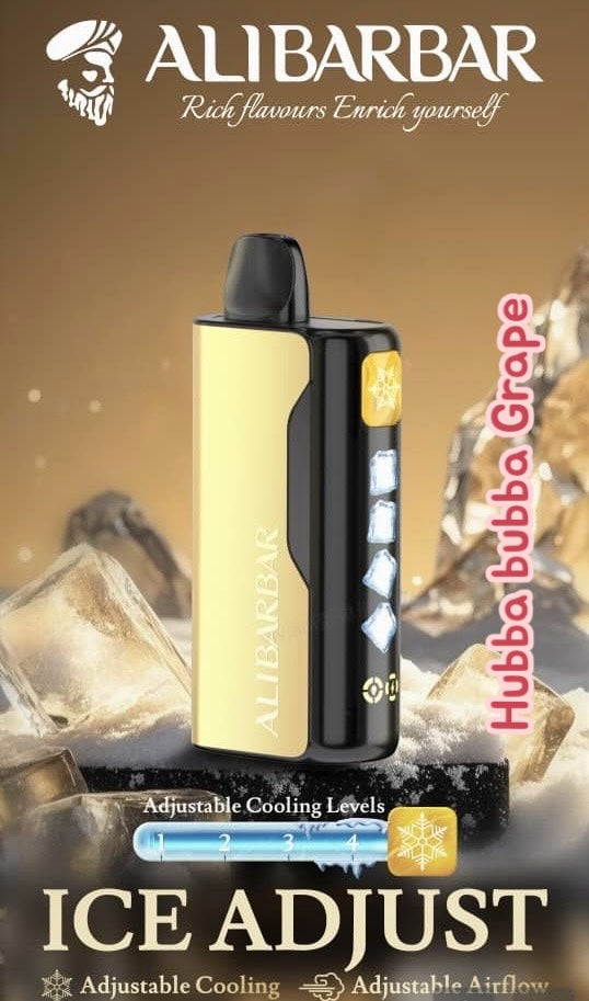 ALIBARBAR ICE ADJUST HUBBA BUBBA GRAPE 12K PUFFS