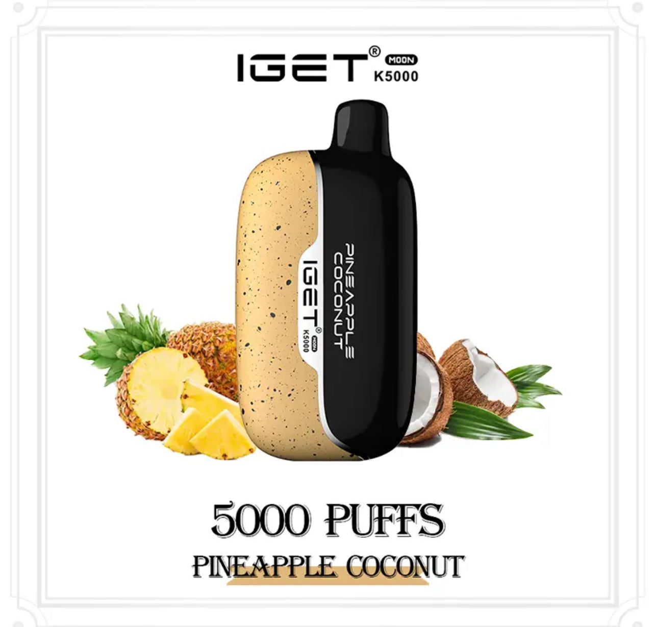 IGET MOON PINEAPPLE COCONUT 5000 PUFFS