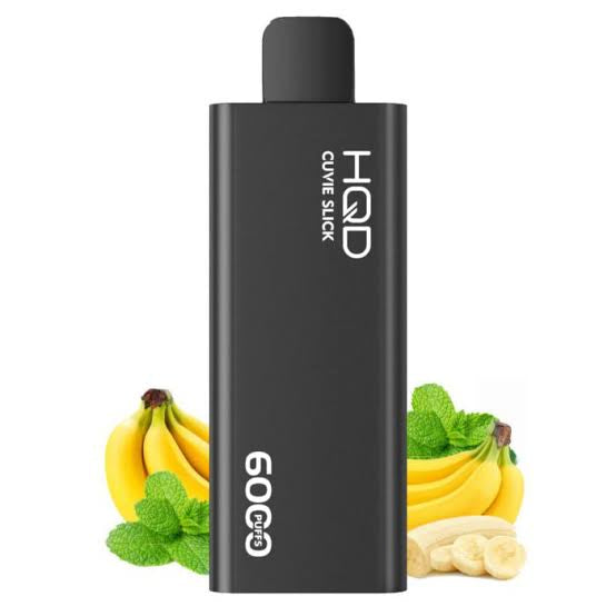 HQD CUVIE SLICK BANANA ICE 6000 PUFFS