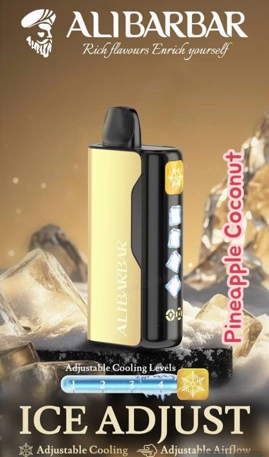 ALIBARBAR ICE ADJUST PINEAPPLE COCONUT 12K PUFFS