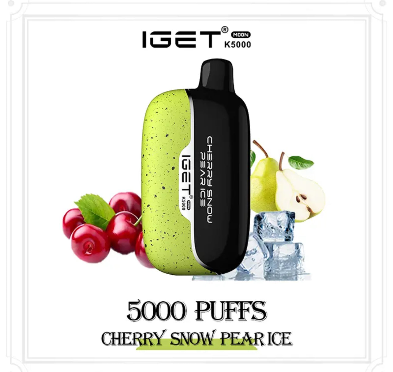 IGET MOON CHERRY SNOW PEAR ICE 5000 PUFFS