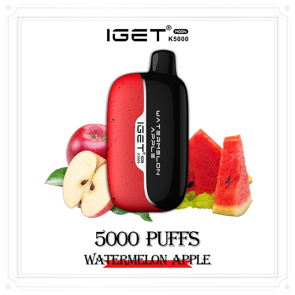 IGET MOON WATERMELON APPLE 5000 PUFFS