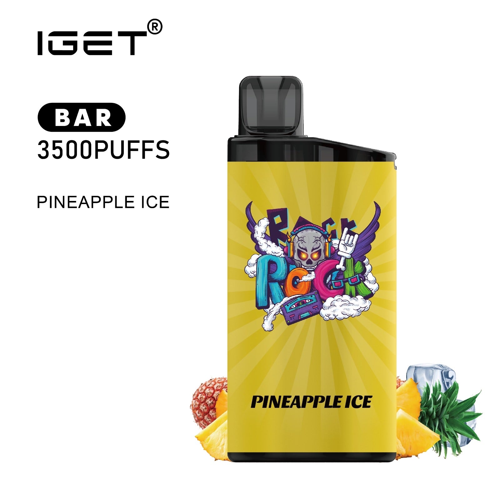 IGET BAR PINEAPPLE ICE 3500 PUFFS