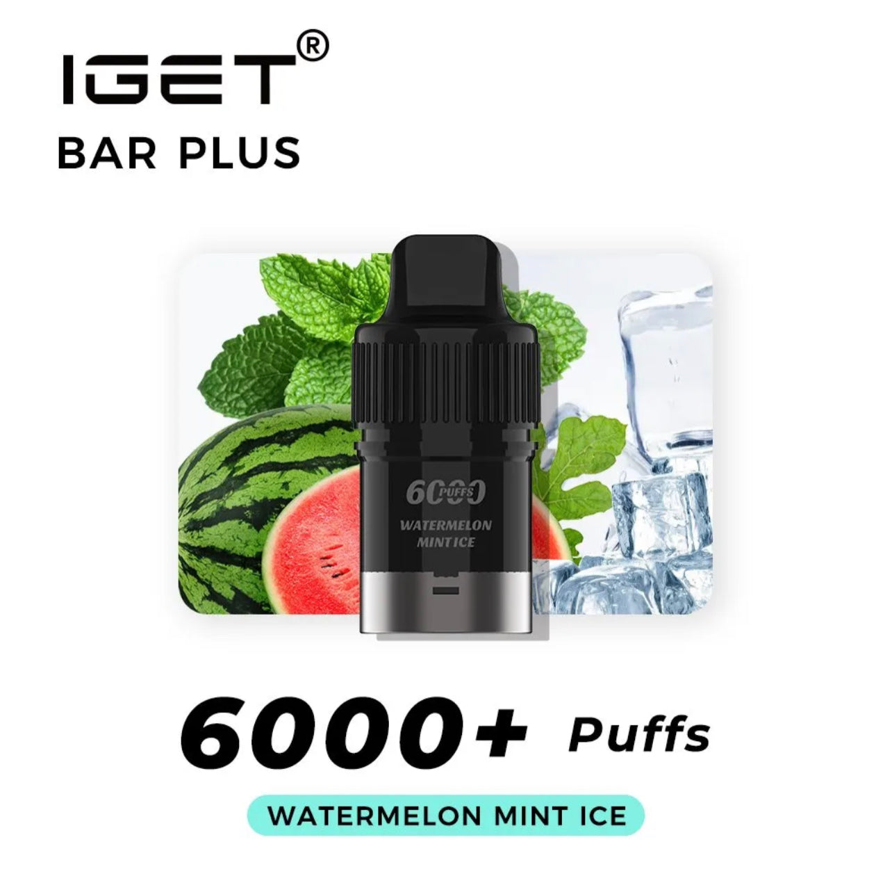 WATERMELON MINT ICE POD ONLY 6000 PUFFS