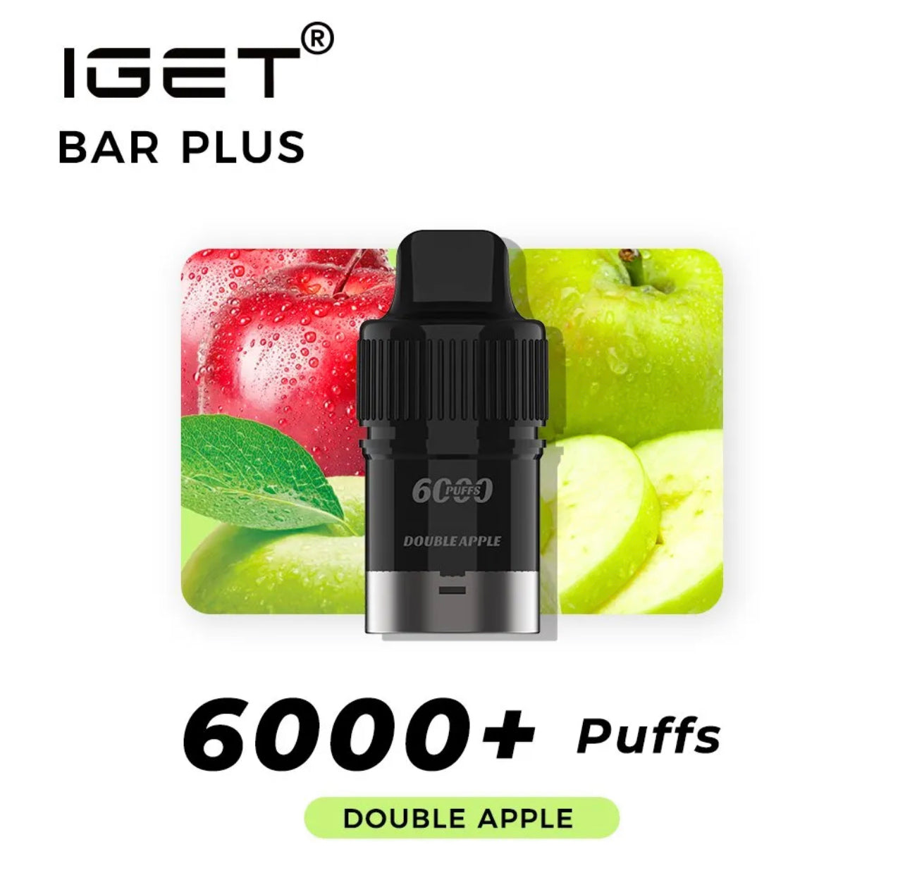 DOUPLE APPLE POD ONLY 6000 PUFFS