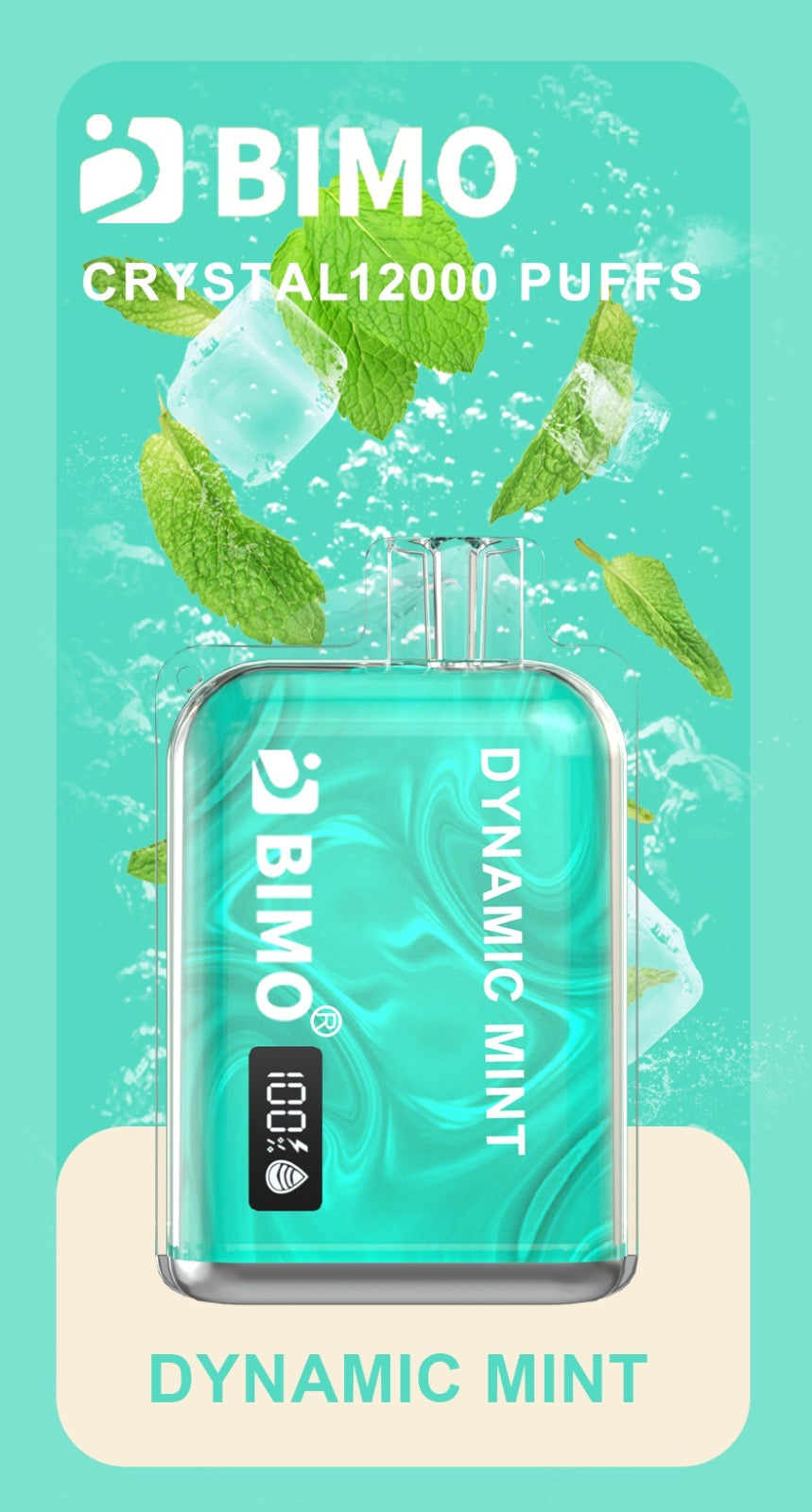 BIMO CRYSTAL DYNAMIC MINT 12000 PUFFS