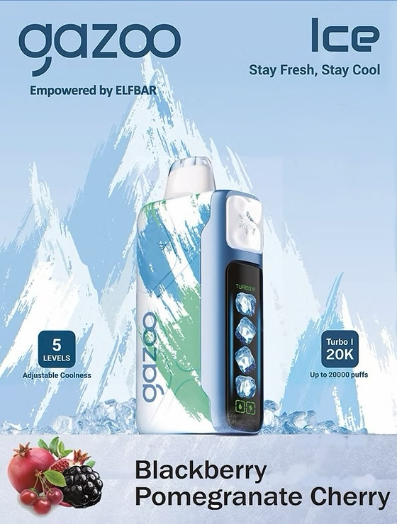 GAZOO BLACKBERRY POMEGRANATE CHERRY 20K PUFFS