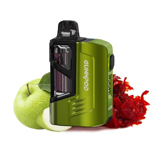 GUNNPOD MOSS DOUBLE APPLE SHISHA 8000 PUFFS