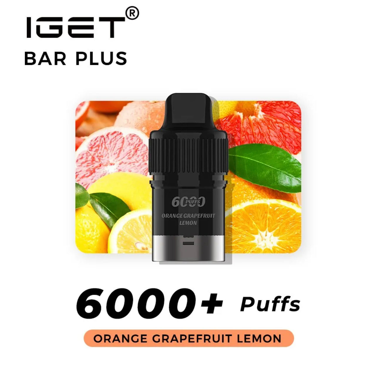 ORANGE GRAPEFRUIT LEMON POD ONLY 6000 PUFFS