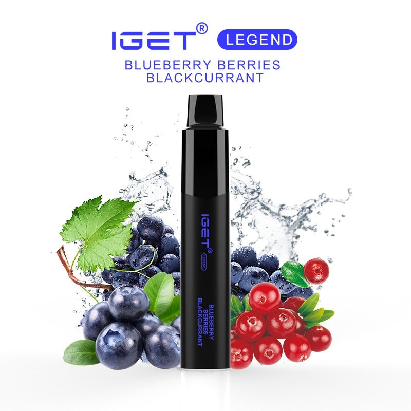 IGET LEGEND BLUEBERRY BERRIES BLACKCURRANT 4000 PUFFS