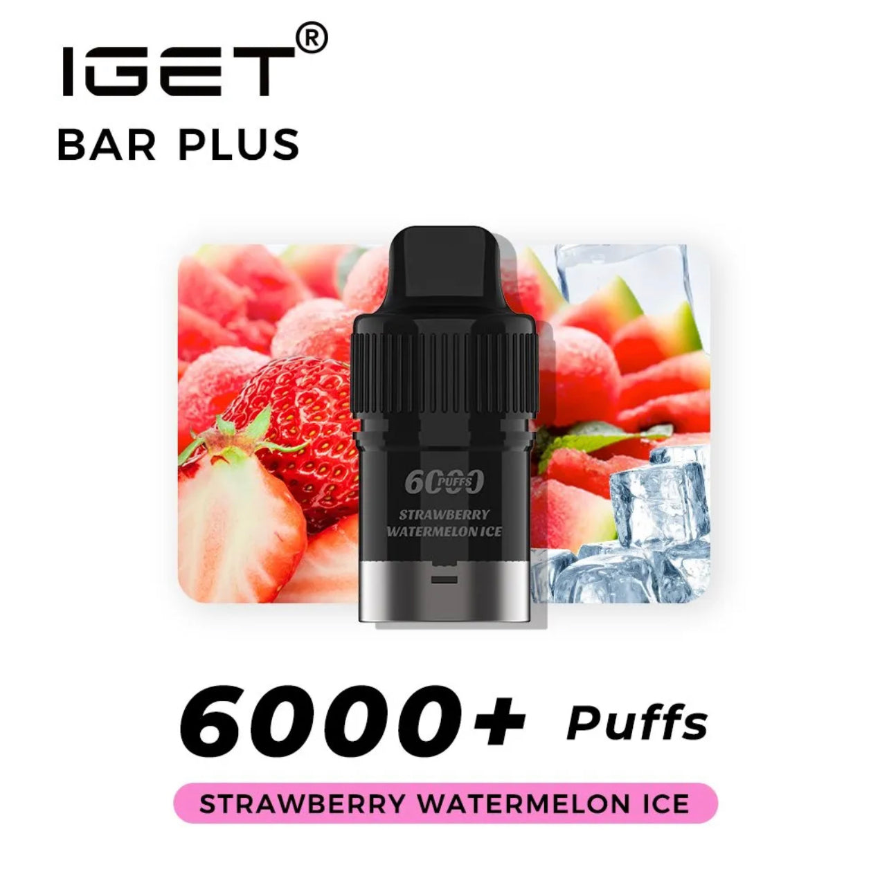 STRAWBERRY WATERMELON POD ONLY 6000 PUFFS