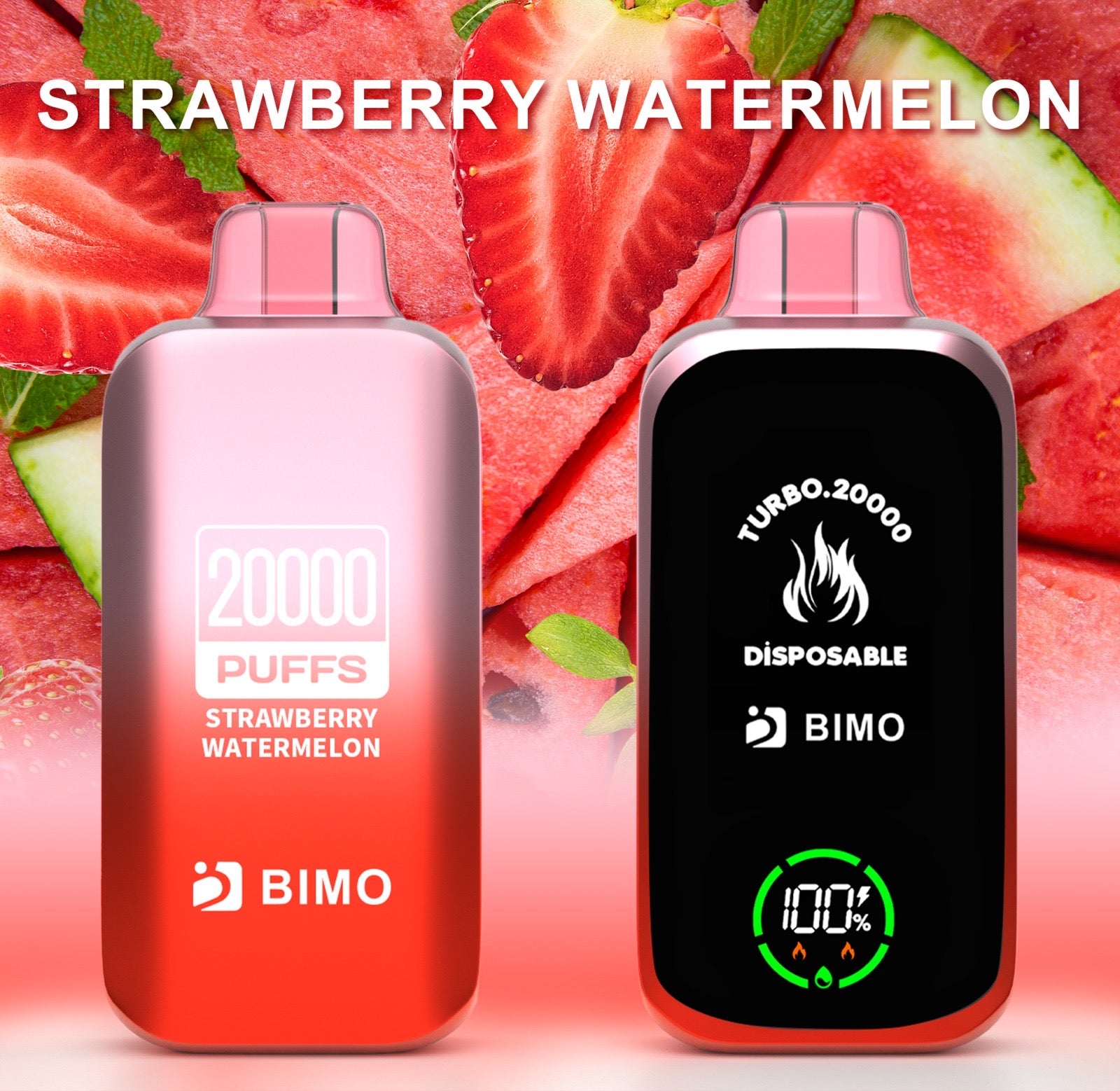 BIMO TURBO STRAWBERRY WATERMELON 20K PUFFS