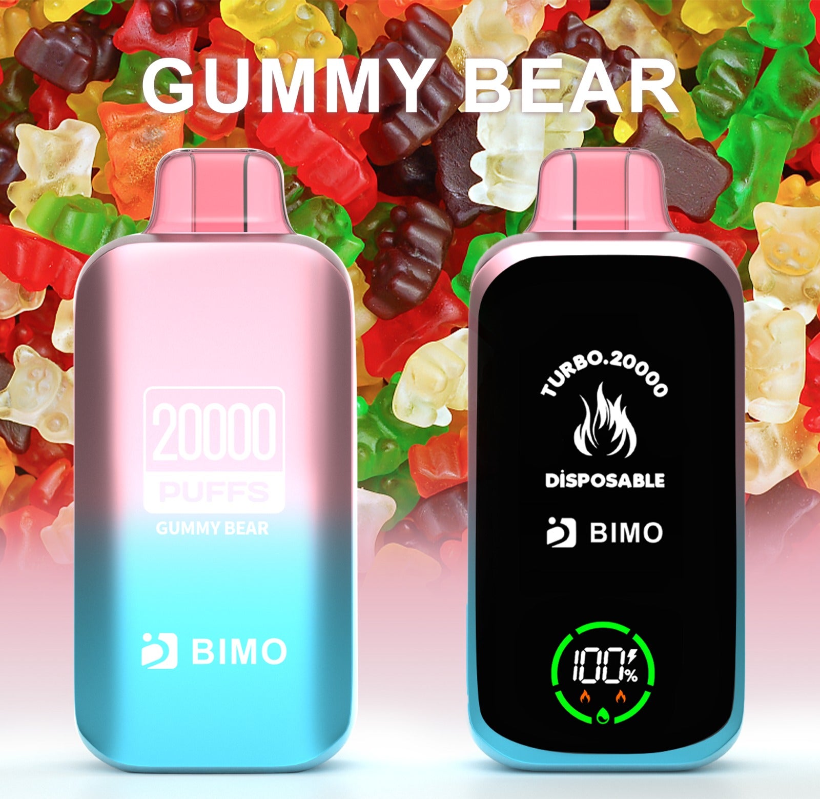 BIMO TURBO GUMMY BEAR 20K PUFFS